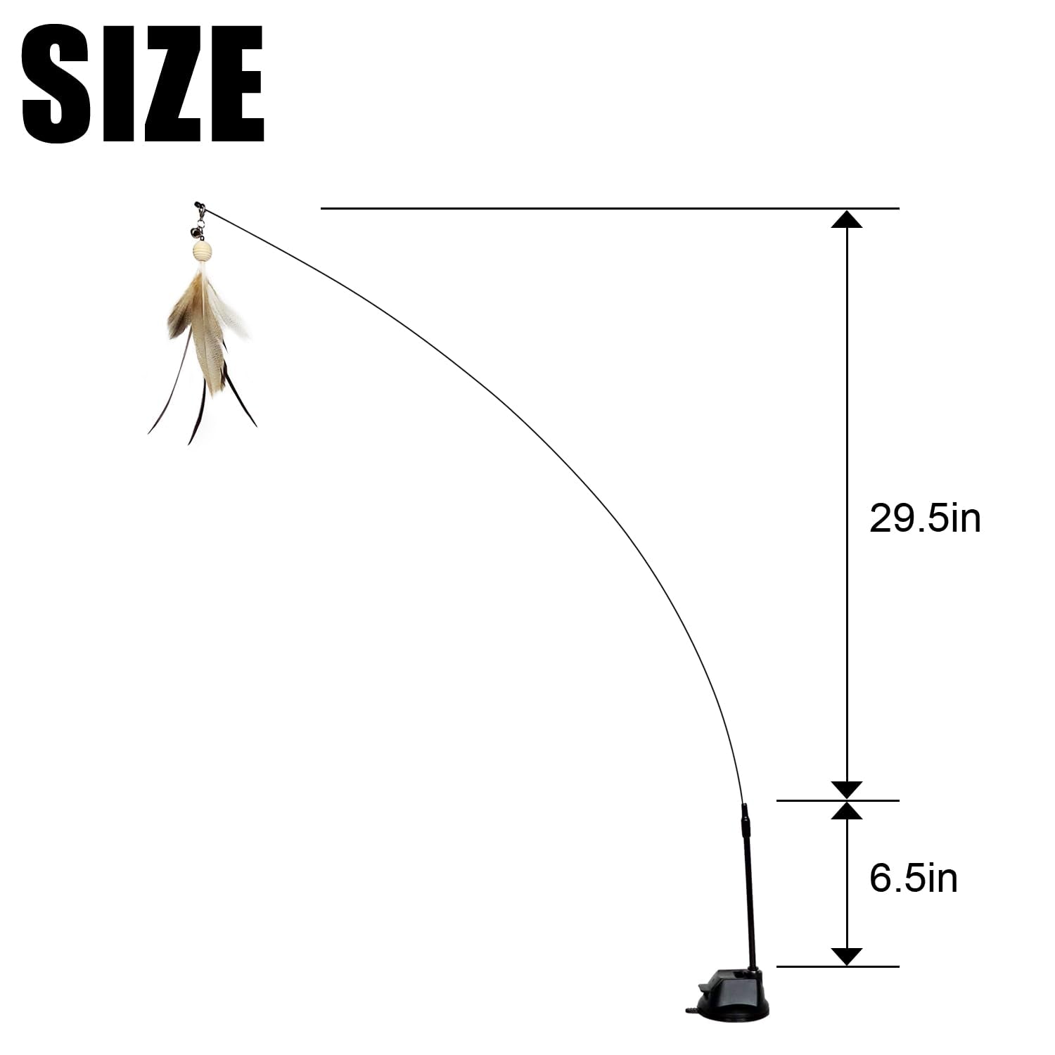 Ttcat Cat Wand Toys With Suction Cup, Interactive Bird Simulation Cat Toy Set,Cat Teaser Cat Toys,Flexible Steel Wire And 3Pcs R